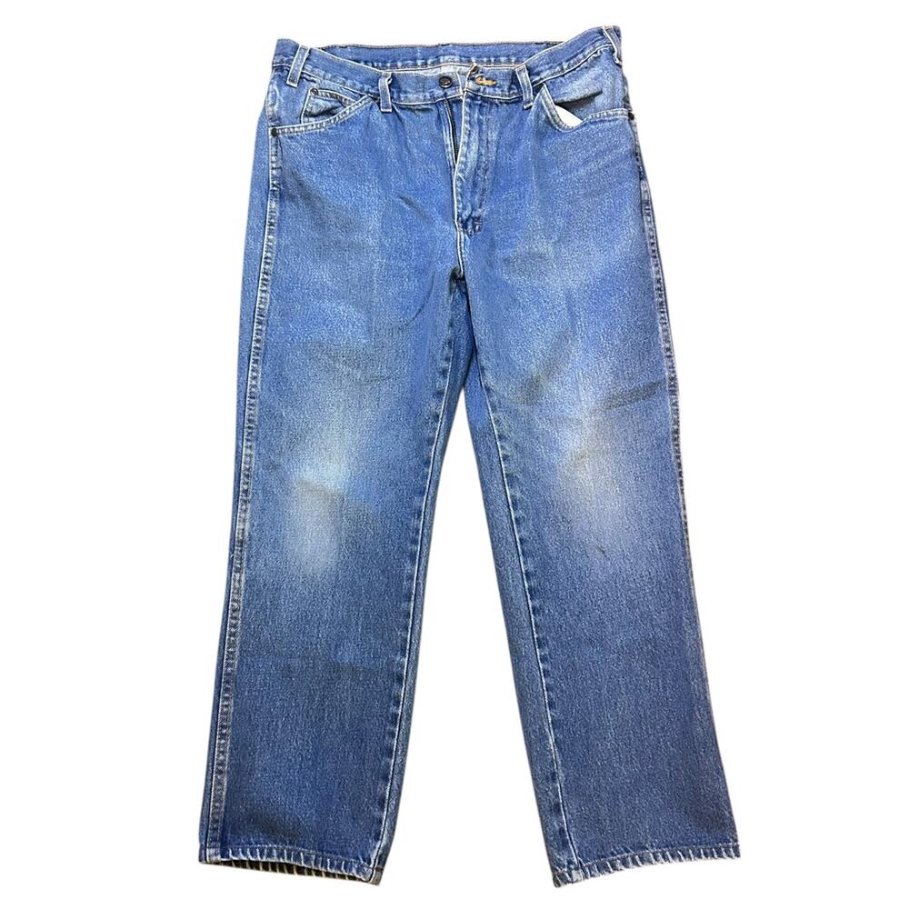 Vintage Dickies Blue Denim Jeans – Tag 36x30 (Measures 35x27)